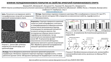 ВЛИЯНИЕ ПОЛИДОФАМИНОВОГО ПОКРЫТИЯ НА СВОЙСТВА КРИОГЕЛЕЙ ПОЛИВИНИЛОВОГО СПИРТА