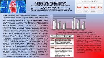 ИЗУЧЕНИЕ ЭФФЕКТИВНОСТИ ТЕРАПИИ ЭНДОТЕЛИАЛЬНОЙ ДИСФУНКЦИИ БЕТА-БЛОКАТОРАМИ ПРИ ХРОНИЧЕСКОЙ СЕРДЕЧНОЙ НЕДОСТАТОЧНОСТИ