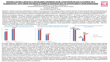 ПРОФИЛАКТИКА ПРОГРЕССИРОВАНИЯ ХРОНИЧЕСКОЙ СЕРДЕЧНОЙ НЕДОСТАТОЧНОСТИ У ПАЦИЕНТОВ С ПОСТИНФАРКТНЫМ КАРДИОСКЛЕРОЗОМ ПОСЛЕ КОРОНАВИРУСНОЙ ИНФЕКЦИИ